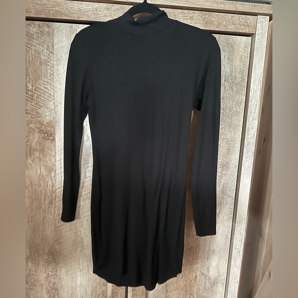NWT PLT Long Sleeve Black Shirt Dress